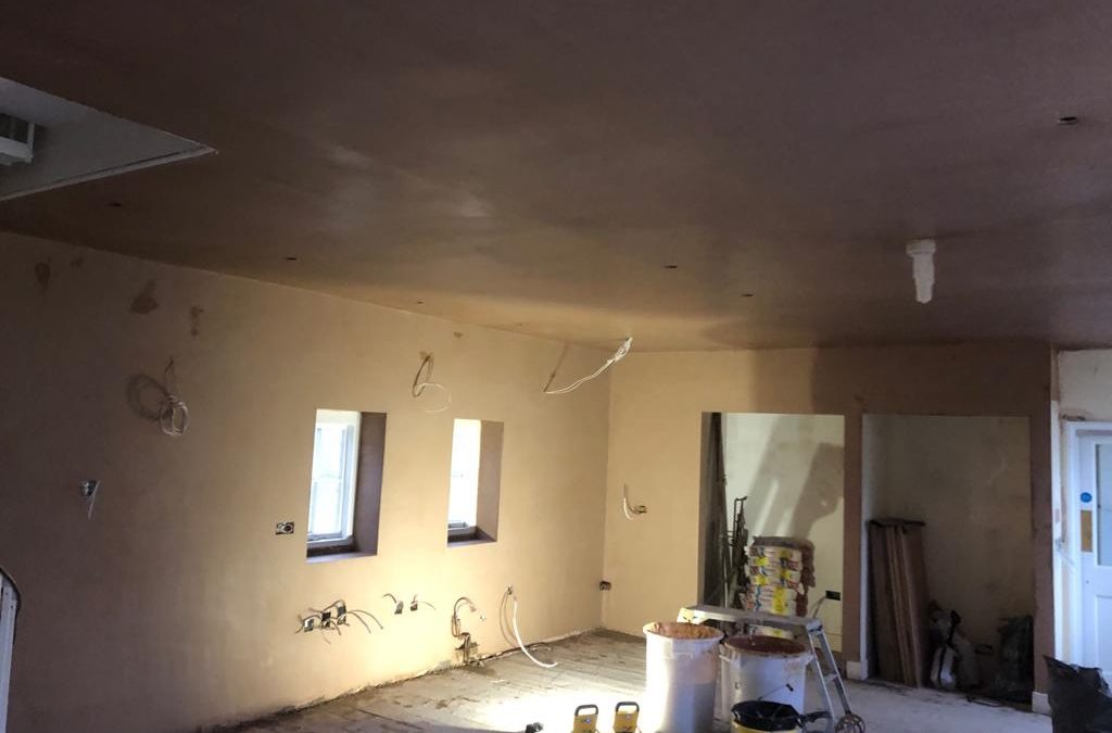 Kitchen Extension Plaster In Hampshire